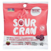 Patience Fruit - Sourcran Sour Strawberry Candy, 60 Gram