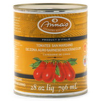 Anna's Country Kitchen - San Marzano Tomatoes, 796 Millilitre