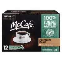 McCafe - Coffee Pods - Premium Roast K-Cup, Medium Dark, 12 Each