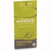 Whistler - Organic Milk Almond Chocolate Bar, 80 Gram