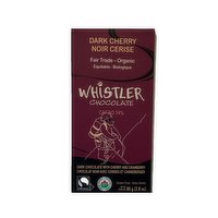 Whistler Chocolate - Organic Dark Chocolate Cherry, 80 Gram