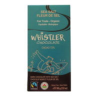 Whistler Chocolate - Chocolate Bar Dark Sea Salt, 80 Gram