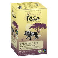 Tega - Organic Breakfast Tea Signature Blend, 18 Each