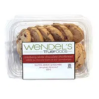 Wendel's - Cranberry White Chocolate Shortbread Cookies