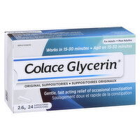 Colace - Glycerin Suppositories, 24 Each