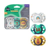 Tommee Tippee - 3 Pack Day & Night Pacifiers - 18-36mo, 1 Each