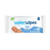 Water Wipes - Original 99.9% Water Based Sensitive Baby Wipes., 60 Each