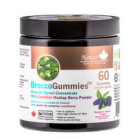 NEWCO - BroccoGummies Blueberry Haskap, 60 Each