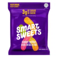 Smart Sweets - Gummy Worms, 50 Gram