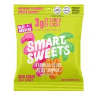 SMART SWEETS - Tropical Sours, 50 Gram