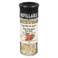 Cape Herb & Spice - Oak Smoked Sea Salt With Grinder, 120 Gram