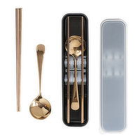 EMF - SS Chopstick & Spoon Set Rose Gold, 1 Each