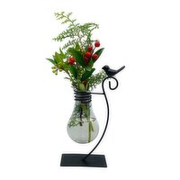 Horty Girl - Stand w/Light Bulb & Plant 12In, 1 Each