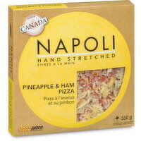 NAPOLI - STYLE HAM & PINEAPPLE PIZZA, 550 Gram