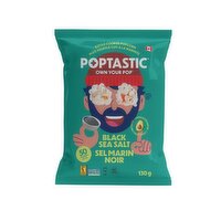 Poptastic - Popcorn Black Sea Salt Gluten Free, 130 Gram