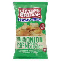 Covered Bridge - Sour Cream & Onion Potato Chips, 170 Gram