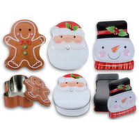 Paper Trendz - Christmas Tin Gift Box,Assorted, 1 Each