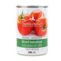 Earths Choice - Tomatoes Diced, 398 Millilitre