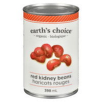 Earths Choice - Beans Kidney Red Organic, 398 Millilitre