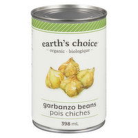 Earths Choice - Beans Garbanzo Organic, 398 Millilitre