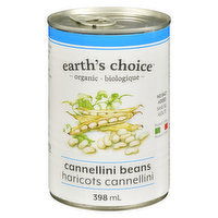 Earths Choice - Beans Cannellini No Salt Added Organic, 398 Millilitre