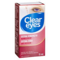 Clear Eyes - Eye Drops - Extra Strength Redness Relief, 15 Millilitre