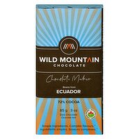 Wild Mountain Choclt - Dark Chocolate Ecuador 72% Cocoa, 85 Gram