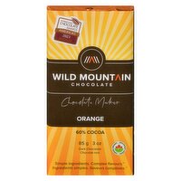 Wild Mountain Choclt - Dark Chocolate Orange Organic, 85 Gram