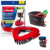 Vileda - Easy Wring Scrub Brush, 1 Each