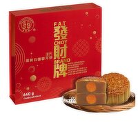 Fat Choy - White Lotus Paste Mooncake S Yolk, 640 Gram