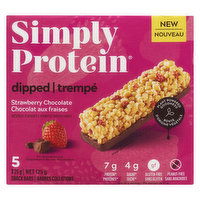 Simply Protein - Dipped Bars Strawberry Chocolate, 125 Gram
