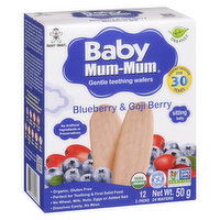 HOT-KID - Baby Mum-Mum Rice Rusks, Blueberry & Gogi, 50 Gram