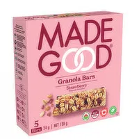 MADE GOOD - Strawberry Granola Bars, 5 Each