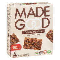 Made Good - Crispy Squares Chocolate Chip, 132 Gram