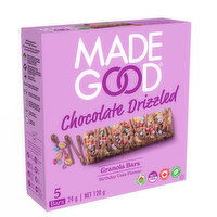 Made Good - Chocolate Drizzled Birthday Cake Granola Bars, 5 Each