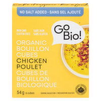 Gobio - Chicken Bouillon Cubes No Salt, 54 Gram