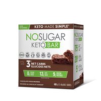 No Sugar Keto - Chocolate Fudge Brownie Bar, 40 Gram