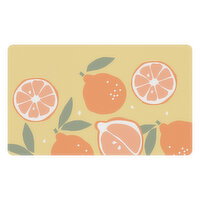 BOUTIQUE - Orange Print Foam Floor Mat, 1 Each