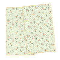 BOUTIQUE - Green Plaid & Flower 2pk Kitchen Towel, 1 Each