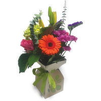 Box Vase Design - Floral Arrangement Mix, Fresh, 1 Each