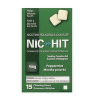 Nic Hit - Peppermint Gum 4mg, 15 Each