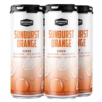 Woodward Cider Co - Sunburst Orange Cider, 4 Each