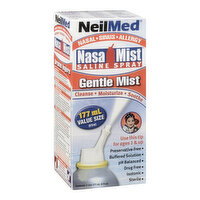 NeilMed - Nasa Mist Saline Spray - Gentle Mist, 177 Millilitre