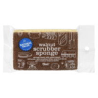 Natural Value - Walnut Scrubber Sponge, 1 Each