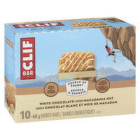 Clif - White Chocolate Macadamia Nut Bar, 10 Each