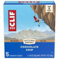 Clif - Clif Chocolate Chip Bar, 5 Each