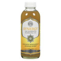 GT's - Synergy Raw Kombucha Golden Pineapple, 480 Millilitre