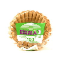 Emma - EMMA UNBLEACHED BASKET FILTERS, 100 Each