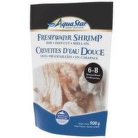 AquaStar - Freshwater Shell On Shrimp 6-8ct, 908 Gram