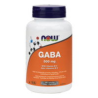 Now - GABA 500mg with B6+, 100 Each